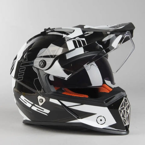 Casco LS2 MX436 Pioneer Trigger Black/White (Talla L)