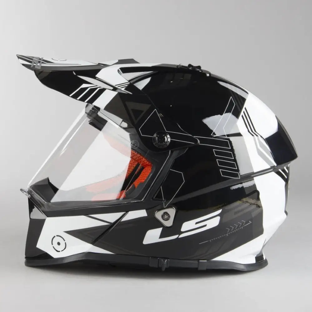 Casco LS2 MX436 Pioneer Trigger Black/White (Talla L)