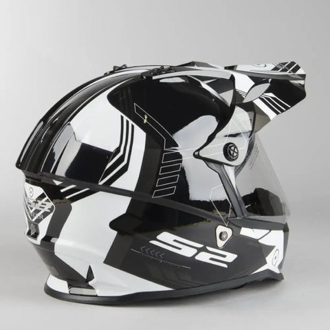 Casco LS2 MX436 Pioneer Trigger Black/White (Talla L)