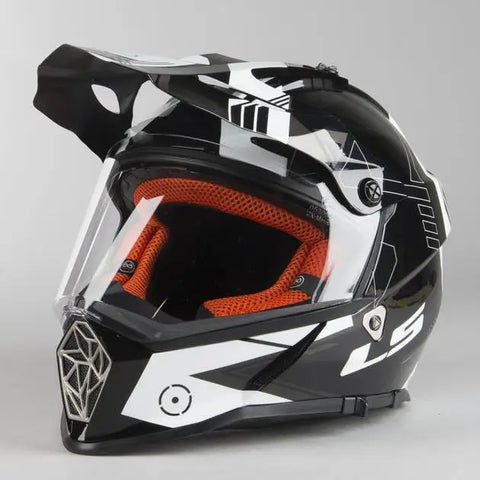 Casco LS2 MX436 Pioneer Trigger Black/White (Talla L)