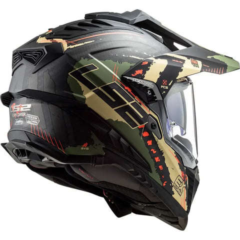 Casco LS2 MX701 Explorer Carbon 22.06 Extend Matt Military Green