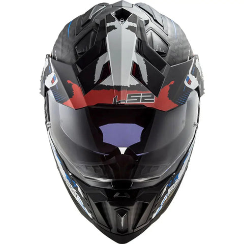 Casco LS2 MX701 Explorer Carbon 22.06 Extend Matt Red