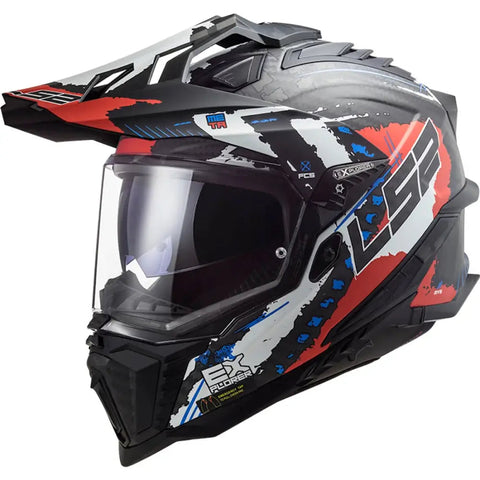 Casco LS2 MX701 Explorer Carbon 22.06 Extend Matt Red