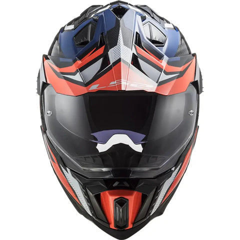 Casco LS2 MX701 Explorer Carbon 22.06 Focus Blue/White/Red