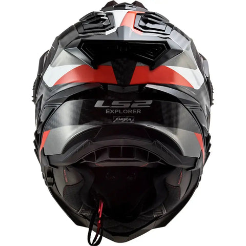 Casco LS2 MX701 Explorer Carbon 22.06 Frontier Titanium/Red