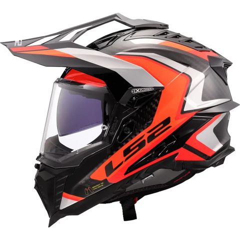 Casco LS2 MX701 Explorer Carbon Frontier II Orange