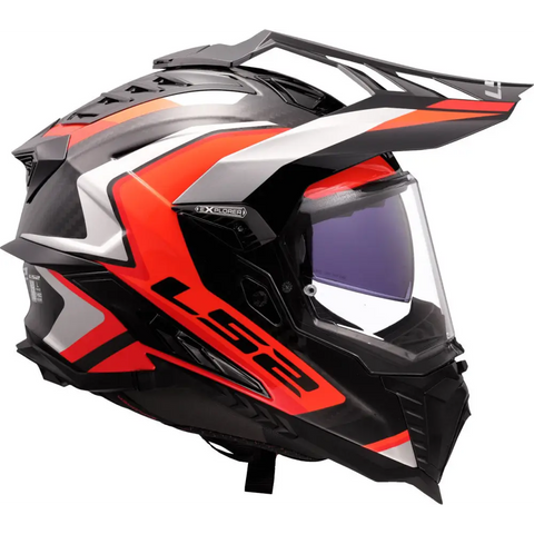 Casco LS2 MX701 Explorer Carbon Frontier II Orange