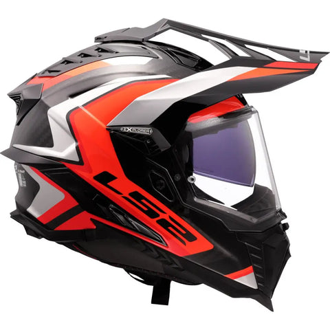 Casco LS2 MX701 Explorer Carbon Frontier II Orange