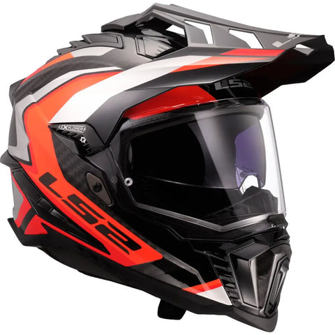 Casco LS2 MX701 Explorer Carbon Frontier II Orange