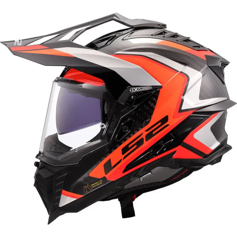 Casco LS2 MX701 Explorer Carbon Frontier II Orange