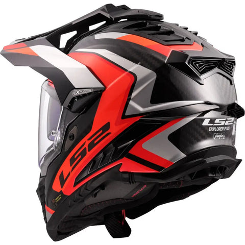 Casco LS2 MX701 Explorer Carbon Frontier II Orange