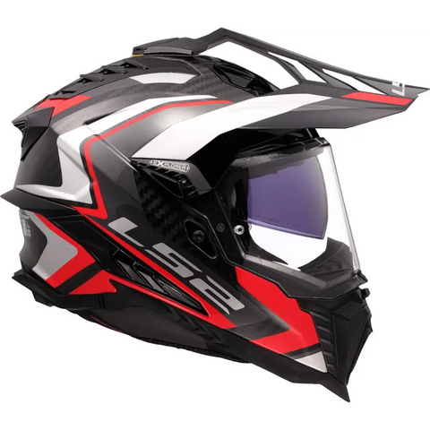 Casco LS2 MX701 Explorer Carbon Frontier II Red