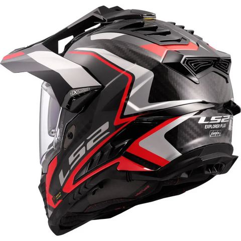 Casco LS2 MX701 Explorer Carbon Frontier II Red