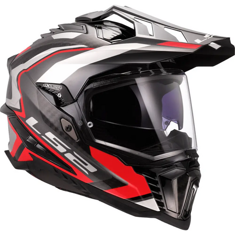 Casco LS2 MX701 Explorer Carbon Frontier II Red