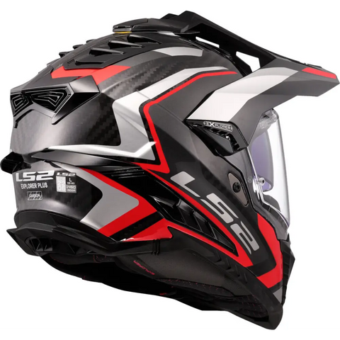 Casco LS2 MX701 Explorer Carbon Frontier II Red