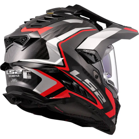 Casco LS2 MX701 Explorer Carbon Frontier II Red