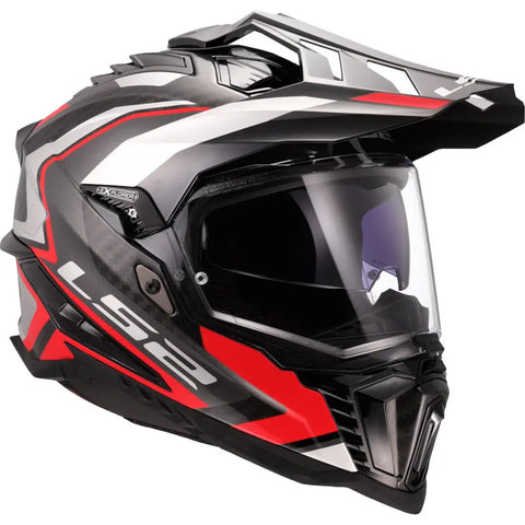 Casco LS2 MX701 Explorer Carbon Frontier II Red