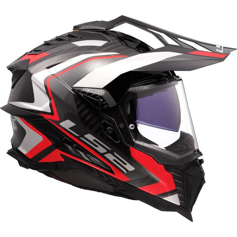 Casco LS2 MX701 Explorer Carbon Frontier II Red