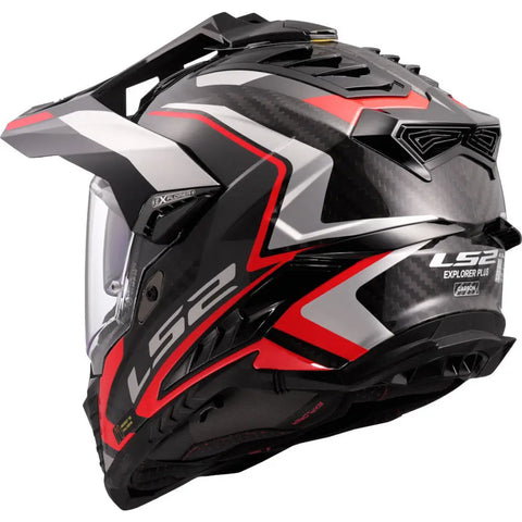 Casco LS2 MX701 Explorer Carbon Frontier II Red