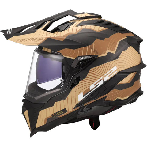 Casco LS2 MX701 Explorer Carbon Trick Sand Matt