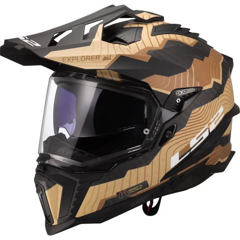 Casco LS2 MX701 Explorer Carbon Trick Sand Matt