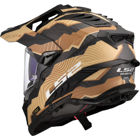 Casco LS2 MX701 Explorer Carbon Trick Sand Matt