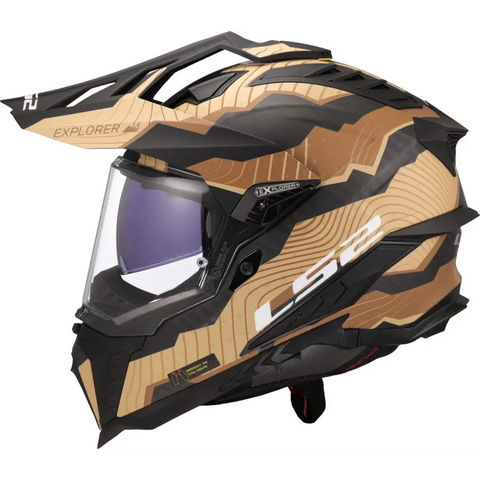 Casco LS2 MX701 Explorer Carbon Trick Sand Matt
