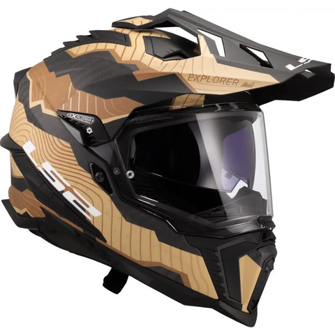 Casco LS2 MX701 Explorer Carbon Trick Sand Matt