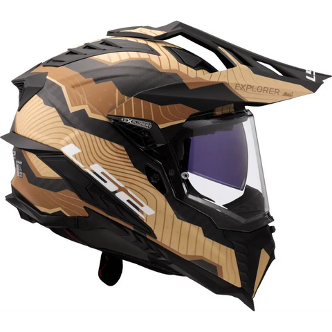 Casco LS2 MX701 Explorer Carbon Trick Sand Matt