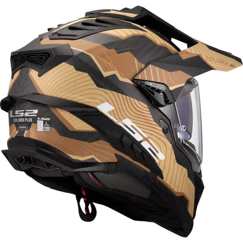 Casco LS2 MX701 Explorer Carbon Trick Sand Matt