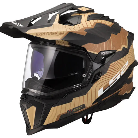 Casco LS2 MX701 Explorer Carbon Trick Sand Matt