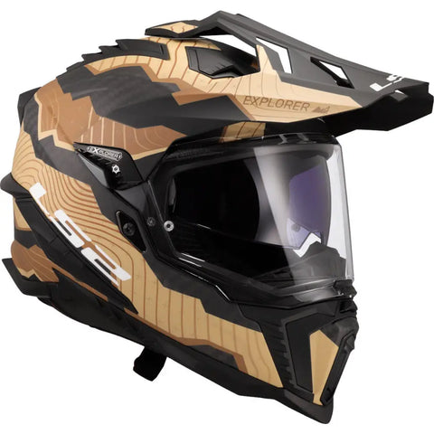 Casco LS2 MX701 Explorer Carbon Trick Sand Matt