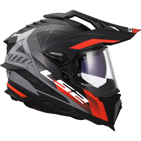 Casco LS2 MX701 Explorer Hexa Black/Grey/Red