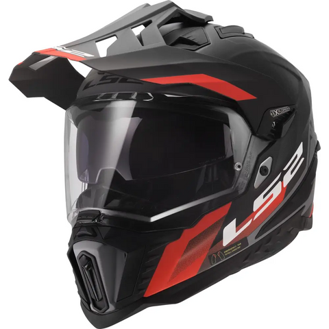 Casco LS2 MX701 Explorer Hexa Black/Grey/Red