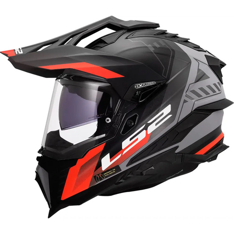 Casco LS2 MX701 Explorer Hexa Black/Grey/Red