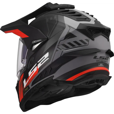 Casco LS2 MX701 Explorer Hexa Black/Grey/Red