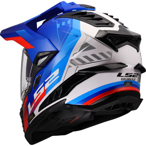 Casco LS2 MX701 Explorer Hexa White/Blue/Red