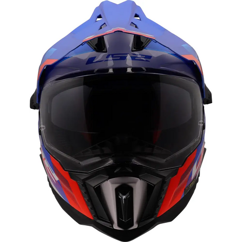 Casco LS2 MX701 Explorer Hexa White/Blue/Red