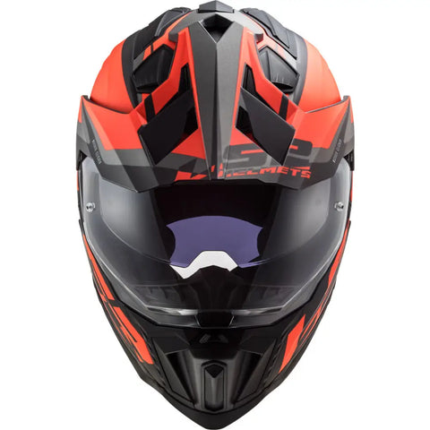 Casco LS2 MX701 Explorer HPFC Alter 22.06 Matt Black/Fluo Orange