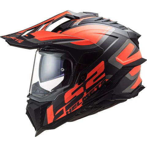 Casco LS2 MX701 Explorer HPFC Alter 22.06 Matt Black/Fluo Orange
