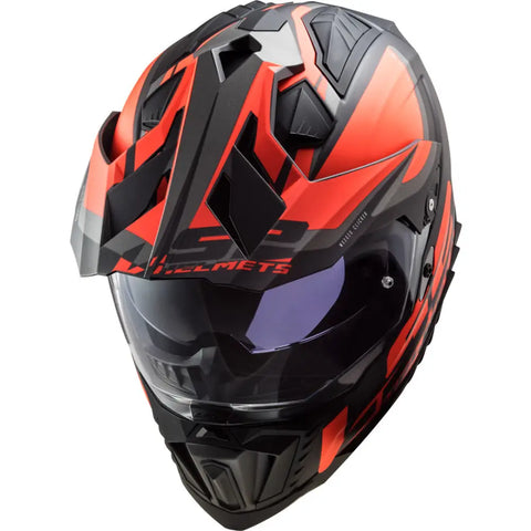 Casco LS2 MX701 Explorer HPFC Alter 22.06 Matt Black/Fluo Orange