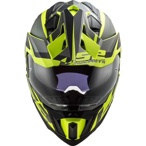 Casco LS2 MX701 Explorer HPFC Alter 22.06 Matt Black/H-Viz Yellow