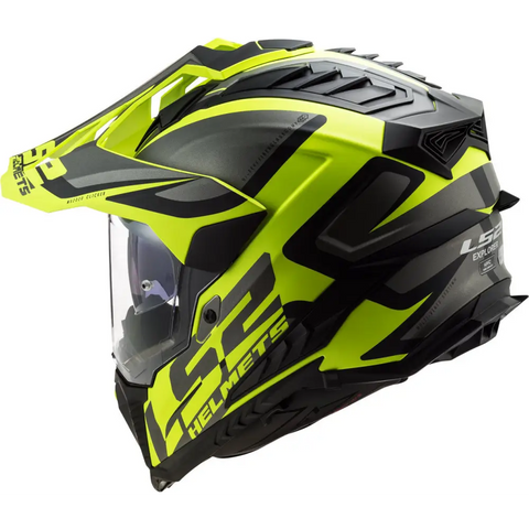 Casco LS2 MX701 Explorer HPFC Alter 22.06 Matt Black/H-Viz Yellow