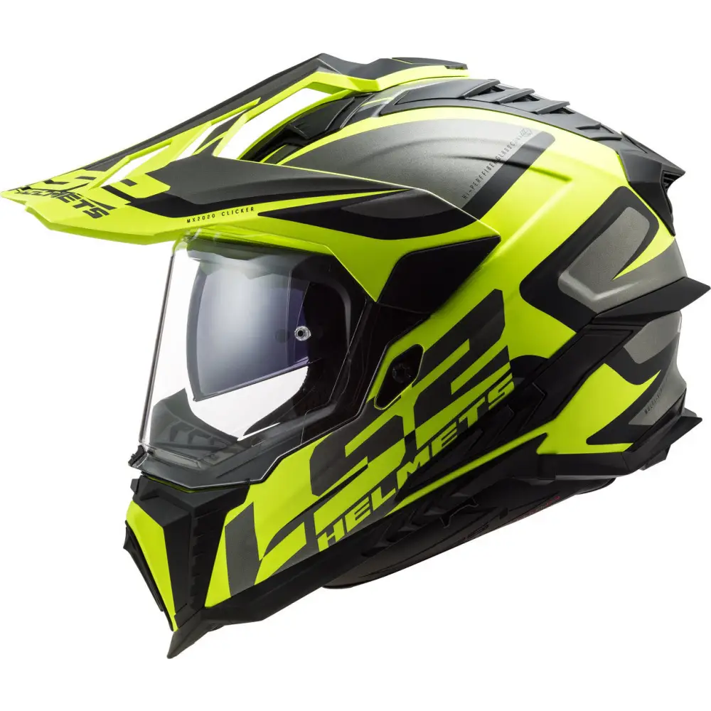 Casco LS2 MX701 Explorer HPFC Alter 22.06 Matt Black/H-Viz Yellow