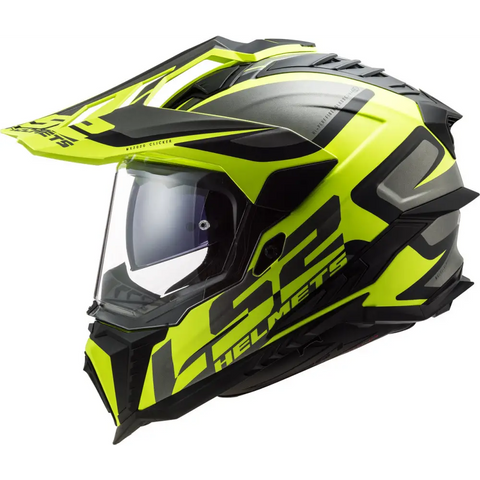 Casco LS2 MX701 Explorer HPFC Alter 22.06 Matt Black/H-Viz Yellow