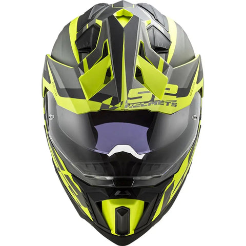 Casco LS2 MX701 Explorer HPFC Alter Matt Black/H-V Yellow