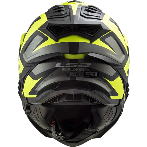 Casco LS2 MX701 Explorer HPFC Alter Matt Black/H-V Yellow