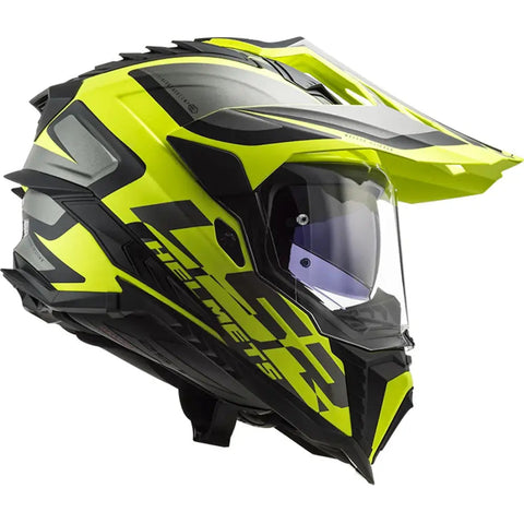 Casco LS2 MX701 Explorer HPFC Alter Matt Black/H-V Yellow