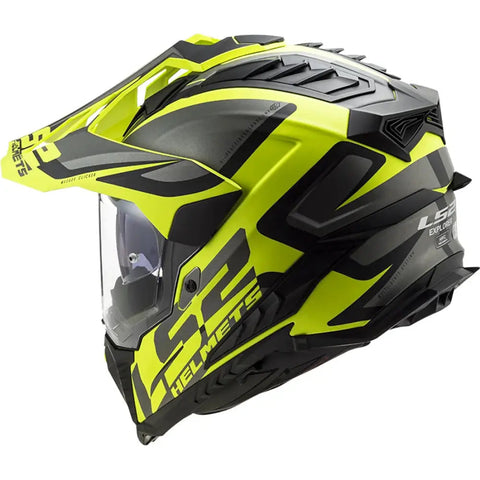 Casco LS2 MX701 Explorer HPFC Alter Matt Black/H-V Yellow