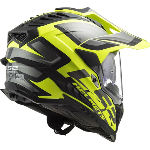 Casco LS2 MX701 Explorer HPFC Alter Matt Black/H-V Yellow